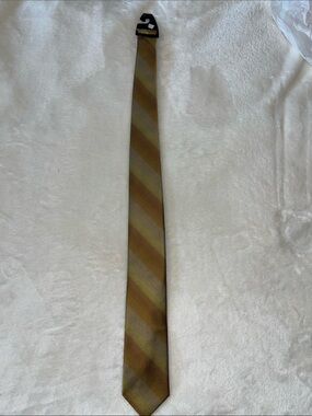 Stacy Adams Gold & Brown Diagonal Stripe Tie nice!